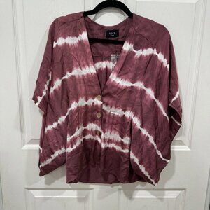 Women’s VICI blouse‎ Burgundy Size Large L Flare Boho